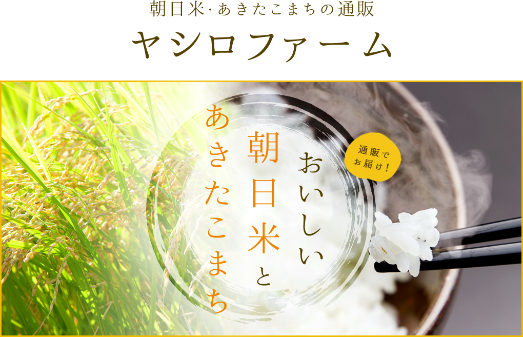 岡山県産朝日米・あきたこまちの通販【ヤシロファーム】